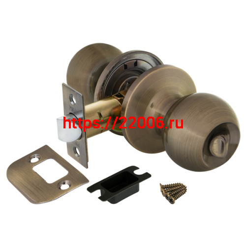 Ручка Punto (Пунто) защелка DK672 AB-BK (6072 AB-B) (фик.) бронза