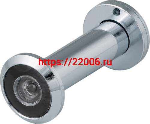 Глазок Fuaro (Фуаро) дверной, оптика пластик DV 2/100-60/Z (VIEWER 2 DVZ) CP хром