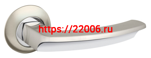 Ручка Fuaro (Фуаро) раздельная R.AR54.ALFA (ALFA AR) 140mm SN/CP-3 матовый никель/хром