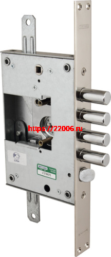 Замок Mottura (Моттура) врезной сувальдный с защёлкой 52.K771-S (левый), без накл.