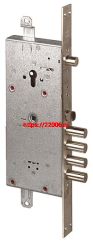 Замок Cisa (Чиза) врезной двухсистемный NEW CAMBIO FACILE 57.985.48 (тех.упак) с блок. от сув. мех-ма, кл. 44 мм