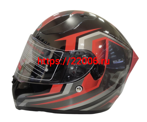 Шлем интеграл COBRA EC H128, серый/оранж, серый/син, черн/крас, черн/лайм, черн/оранж, размер XL фото 3