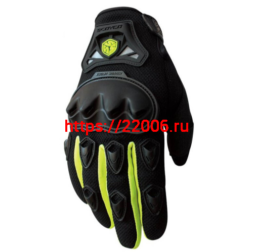 Перчатки SCOYCO (оригинал) МС-29, зеленый, р-р  XL