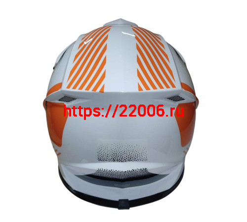 Шлем кроссовый KIRIN QL-128S, черный, красный, черн-крас, чер-желт, размер M фото 4