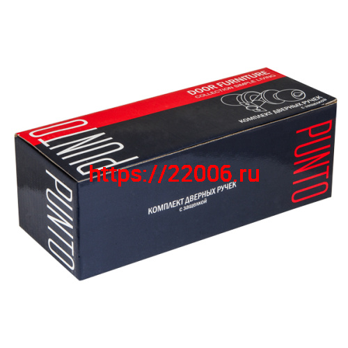 Ручка Punto (Пунто) защелка DK672 BL-PS (6072 BL-P) (без фик.) черный фото 2