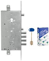Замок Mottura (Моттура) врезной двухсистемный 54.J936M-S MyKey (левый), перекод. с торца, кл. 60 мм, без накл.
