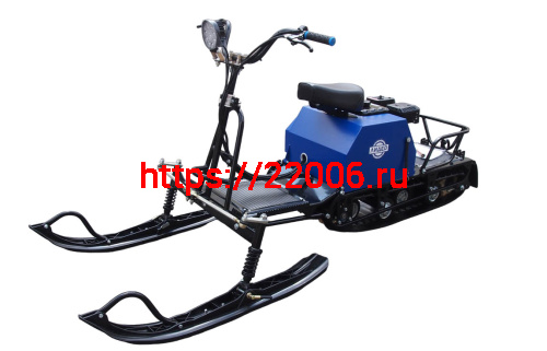 Мотобуксировщик компактный с лыжным модулем ЛИДЕР-ДЕЛЬТА-2, CVTL (+Фара) 8+ л.с., ВАРИАТОР TAV2-40