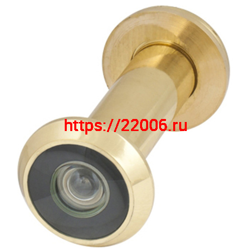 Глазок Armadillo (Армадилло) дверной противопожарный, оптика стекло DV-PRO 2/85-55/BR (DVG2) GP золото