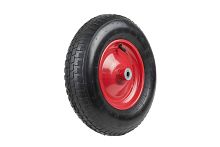 Колесо тачки садовой 8" 4,8/4,0-8" (под ось 16мм) ступица, подшипник, камера