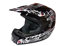 Шлем кроссовый "Safelead" HF-117 NEW черный (B04) размер L