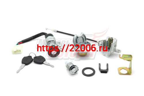 Замок зажигания +багажника (с механизмом) +крышка бака YB50QT-3 Racer Meteor