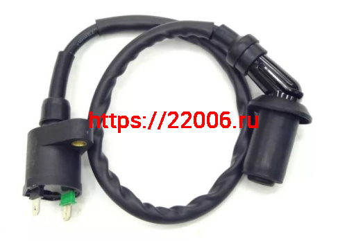 Катушка зажигания 139QMB-157QMJ с колпачком 4T угол 45 градусов TMMP