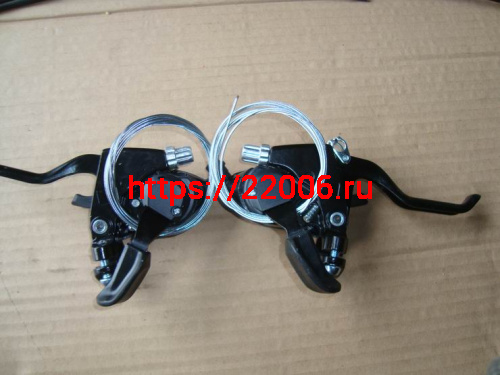 Шифтер с тормозными ручками для велосипеда, лев.3 ск, прав.7 ск. ESS-36 фото 2