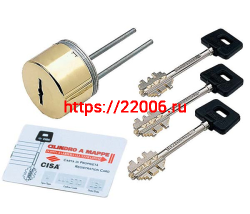 Секретная накладка Cisa (Чиза) на сувальдный замок 02.716.61.1