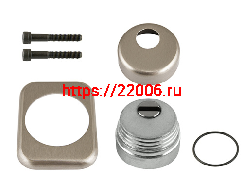 Броненакладка Armadillo (Армадилло) на ЦМ квадрат (от вырывания, 25 мм) ET/ATC-Protector 1-25(SQ) SN-3 Мат.никель box фото 2