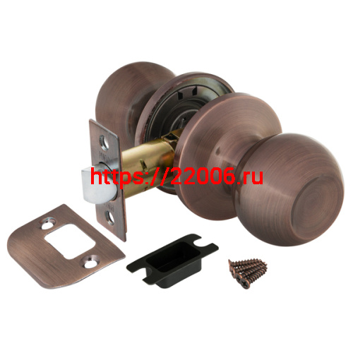 Ручка Punto (Пунто) защелка DK672 AC-PS (6072 AC-P) (без фик.) медь