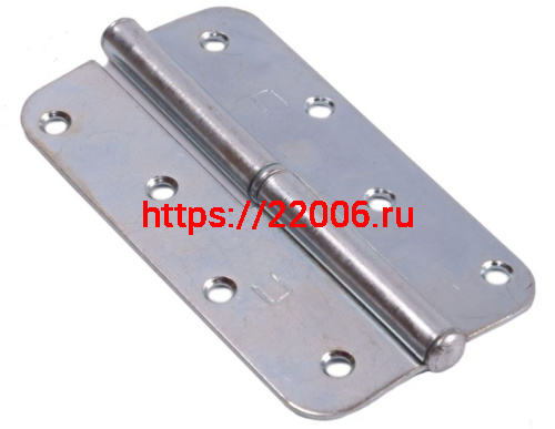 Петля skobis (СКОБИС) накладная ПН-130 цинк белый, левая