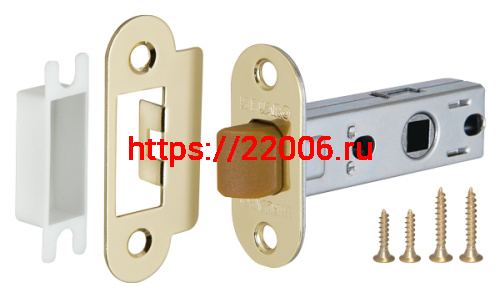 Защелка Fuaro (Фуаро) врезная PLASTIC P22-45-25 GP латунь