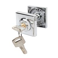 Ручка поворотная Ajax (Аякс) с фиксацией ключом BK6.FIX.JK CP-8 хром