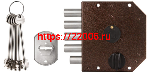 Замок Guardian (Гардиан) накладной ЗВ 20.05 левый (5 кл. ЗК.503Н-02) ЗД без ответной планки. /120:501/ фото 2