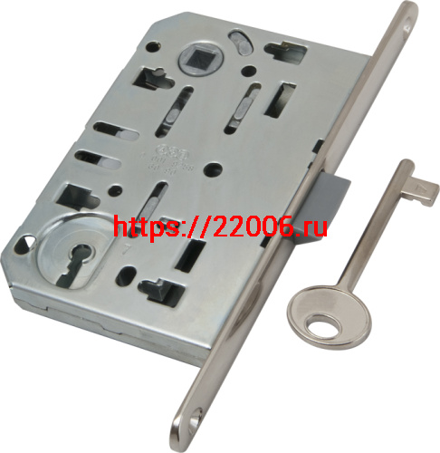 B01101.50.06 AGB (АГБ) Корпус врезного замка под ключ (никель) MEDIANA EVOLUTION