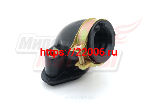 Патрубок (впускной коллектор) карбюратора двиг.4х такт. 50-80см3 фото 2