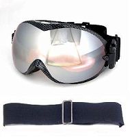 Очки S12316 оправа карбон линза оранжево-серебристая с зеркальным напылением