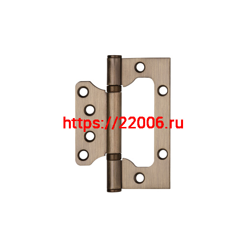 Петля Ajax (Аякс) универсальная без врезки IN4000W AB (100/P-2B 100x2,3) бронза