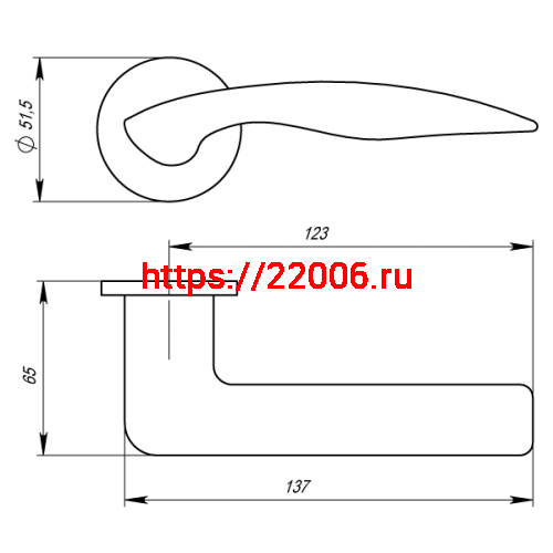 Ручка Armadillo (Армадилло) раздельная R.URS52.WAVE (WAVE URS) MWSC-33 итальянский тисненый фото 4