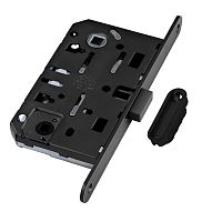 B06102.50.93.640 AGB (АГБ) Защелка врезная WC (черный) MEDIANA POLARIS с отв. планкой (скин)