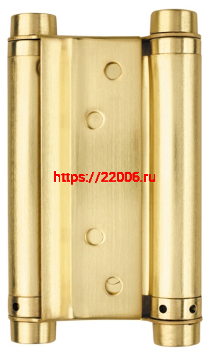 Петля Armadillo (Армадилло) пружинная двусторонняя BH586SS (125*86*1.5) SG (DAS SS 201-5") мат. золото