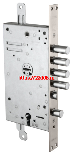 Замок Mottura (Моттура) врезной двухсистемный 54.Y787-D MyKey (правый) (накладки 95.323-95.324 CR), ключ 60 мм