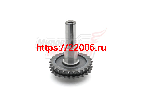 Вал ведомый со звездой редуктора цепного МБ-2М 5-19 (168FL,168F-2L,170FL)