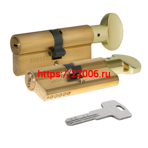 Цилиндровый механизм Kale kilit (Кале килит) с вертушкой 164 BM/70 (30+10+30) mm латунь 5 кл.
