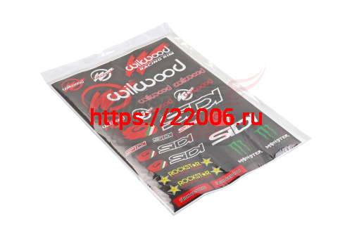 Наклейки: WILWOOD,SIDI,ROCKSTAR,MONSTER ENERGY,BRIDGESTONE (30x45)