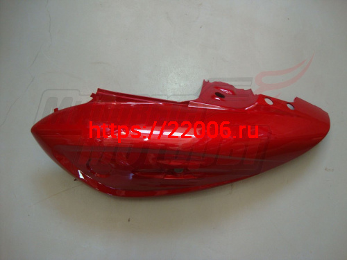 Облицовка боковая задняя левая серебристая Racer Lupus, WM Mantis, YB50QT-9