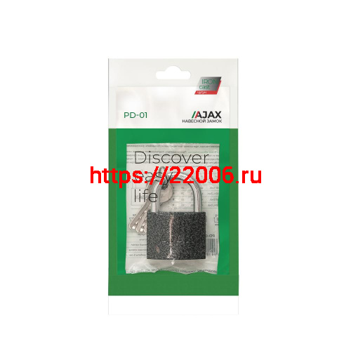 Замок Ajax (Аякс) навесной PD-0132 (PD-01-32) 3 key англ. фото 2