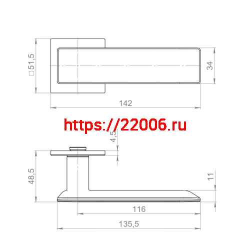 Ручка Armadillo (Армадилло) раздельная K.YM.CASTELLA BL-26 черный фото 3