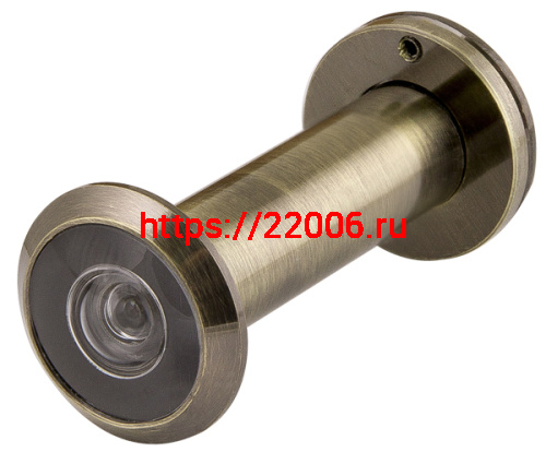 Глазок Fuaro (Фуаро) дверной, оптика пластик DV 3/90-50/Z (VIEWER 3 DVZ) AB бронза