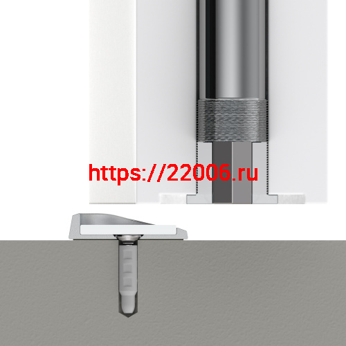 Упор Armadillo (Армадилло) дверной скрытый MAX INOX фото 3