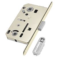 Замок Bonaiti (Бонаити) межкомнатный магнитный под WC B-FORTY N62 с отв. пл. F45 (никель), планка 190 мм