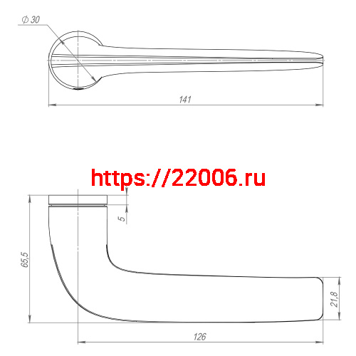 Ручка Armadillo (Армадилло) раздельная R.ART30.LACONY FSG-39 флорентийское золото фото 5