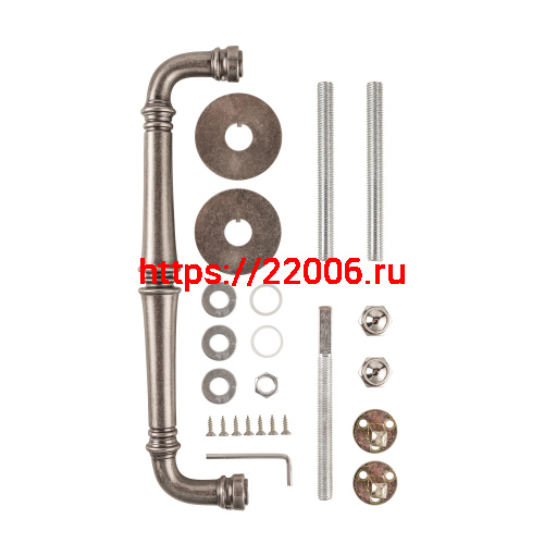 Ручка-скоба Punto (Пунто) PULL.ARC.SORENTO OS-9 античное серебро фото 2