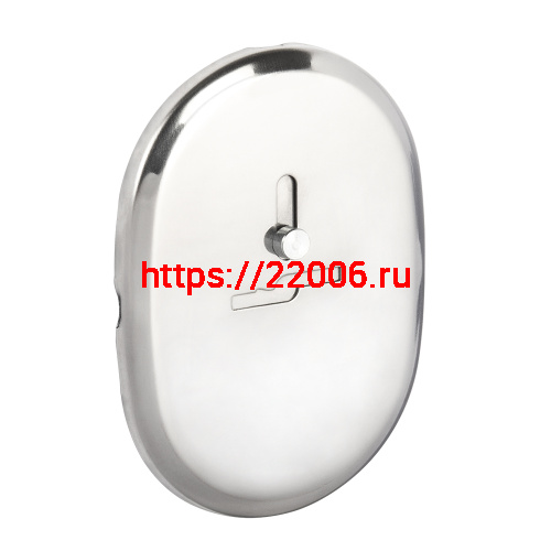 Декоративная Fuaro (Фуаро) накладка ESC 476 (90х65) СP ХРОМ на сувальдный замок с шторкой (тип Меттэм)