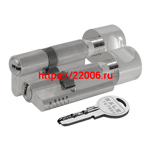 Цилиндровый механизм Kale kilit (Кале килит) с вертушкой 164 OBS SCE/115 (50+10+55) mm никель 5 кл. фото 3