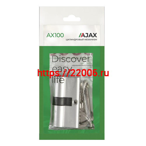 Цилиндровый Ajax (Аякс) механизм (AX100/70) AX1000Key70 (30+10+30)/HD CP хром 4Key фото 3