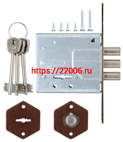 Замок Sam (Сам) врезной сувальдный ЗВ8-6/13 (без отв. планки), 3 кл. /73100/ фото 2