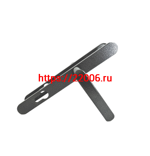 Ручка дверная Absolyute (Абсолют) на планке РФ1-85А/25 (85 мм) серебро