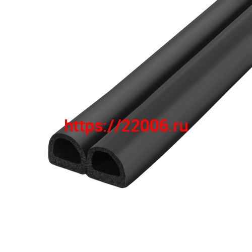 Уплотнитель Fuaro (Фуаро) без клеевой основы WADH/D-14,2x12,7mm (127), BLACK черный 120 m