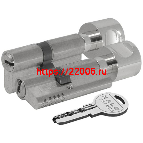 Цилиндровый механизм Kale kilit (Кале килит) с вертушкой 164 OBS SCE/80 (35+10+35) mm никель 5 кл. new фото 3